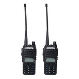 Kit 2 Radio Comunicador 8w Vhf /uhf/fm Doble Banda Uv-82