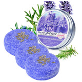 Jabón Removedor Aceite De Lavanda De 3 Piezas Cabello Negro