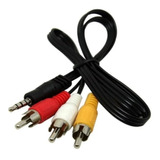 Cable Con Plug 3,5 Mm A 3 Plug Rca Para Videocámara