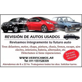 Revision De Autos Usados Domicilio Chequeo Verificacion