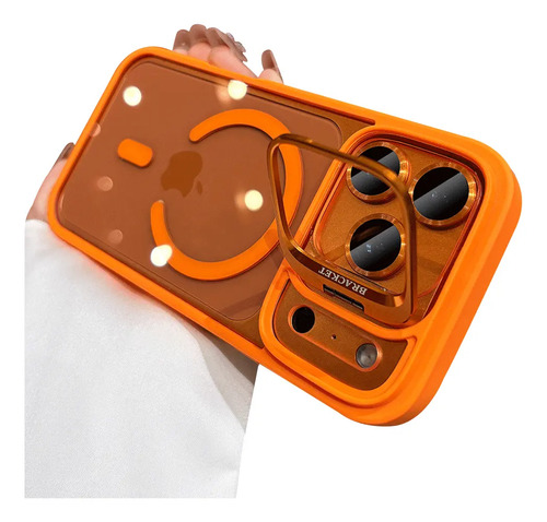 Kit 2 En 1: Funda Magsafe N52 Transparente Antigolpes Con Soporte De Cámara + Mica Cámara, Para iPhone 17\u002F16\u002F15\u002F14\u002F13\u002F12\u002F11 (pro\u002Fpro Max\u002Fair) | MercadoLibre