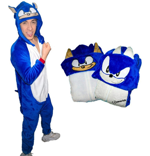 Kigurumi O Pijama Térmica Sonic Niño