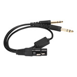 Cable Adaptador De Auriculares De Aviación Xlr A Ga De Doble