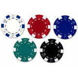 Paquete 50 Fichas Poker Casino Profesionales,color Fh-50 B.h