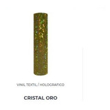 Vinil Textil  Holográfico Cristal Oro Premium 50cmx2m