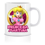 Tazón Personalizado Princesa Peach Niñas Taza Sublimada 