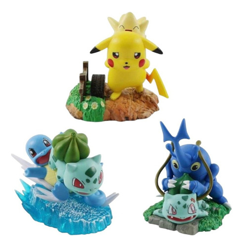 Figuras Dioramas Pokemon - X Unidad - Nuevo!