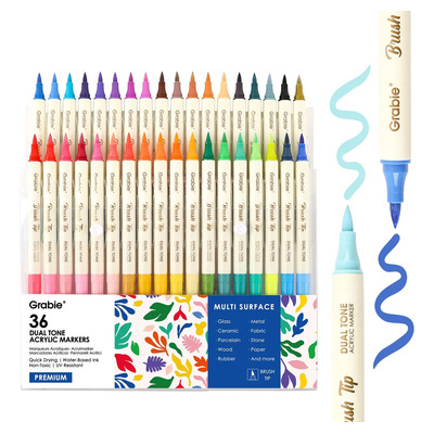 Juego De Rotuladores De Pintura Acrílica Grabie De 72 Colore | Envío gratis