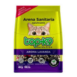 Arena Sanitaria Aglutinante Topk9 4kg Lavanda.