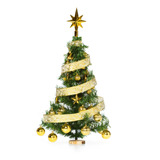 Arbol De Navidad 80cm Con Adornos 30 Piezas Oro