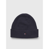 Gorro Beanie Con Logo Azul Tommy Hilfiger