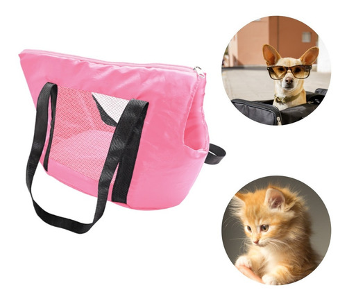 Bolsa Transporte Pet Viagens 40x21x25cm Cachorro E Gato