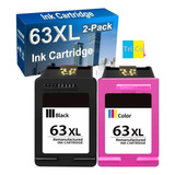Cartuchos Tinta Compatible Hp 63xl Negro Y Color 