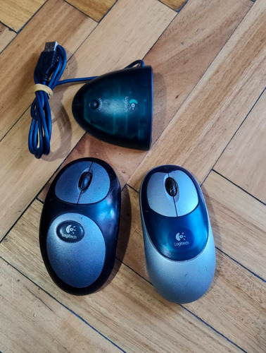 Lote 2 Mouse Inalambricos Logitech 1 Receptor