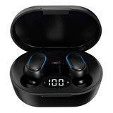 Audífonos Inalámbricos 1hora |bluetooth Color Negro Color De La Luz Negro