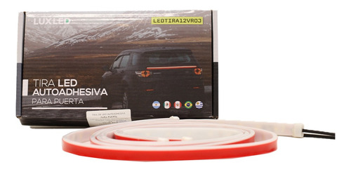 Tira Led Autoadhesiva Secuencial Rojo Blanco Puerta Auto Ns