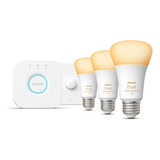 3 Focos Inteligentes E26 (75 W) + Hue Smart Button