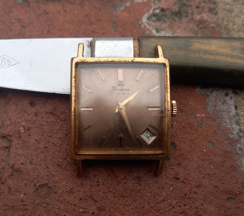 E- Reloj Radam 17 Jewels Calendario - Swiss Made - No Anda