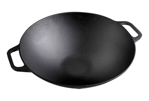 Sartén Wok De Hierro Fundido Curado Victoria® 36 Cm