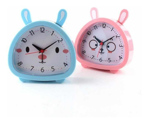 Reloj Despertador Infantil Con Luces Diseño Tierno Conejito