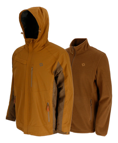 Chaqueta Hombre 3 En 1 Terranova Bronce Doite