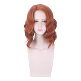 Peluca De Pelo The Avengers X-men Black Widow Cosplay Simula