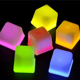 12 Hielos Luces Led Cubitos Cubos Luminosos Para Fiestas