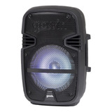 Bafle Amplificado 8 Pulgadas Bluetooth Led Recargable Gowin