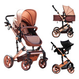 Cochecito De Paseo Cartan Stl300 Plus Stl300 Plus Chocolate Con Chasis Color Bronce