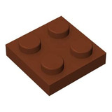 Classic Bricks Plate 2x2, 100 Piezas, Compatible Con Lego Pa