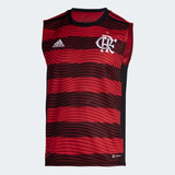 Regata Flamengo adidas Jogo I Rubro-negra 2022 2023 Ha8341