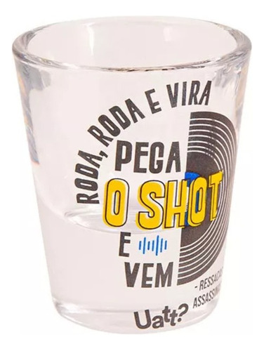 Copo De Shot Individual Para Presente Artistas Mpb 30ml