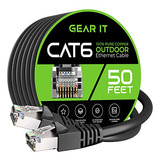 Cable Ethernet Cat6 Exterior 50ft Ftp Poe Lan - 50 Pies