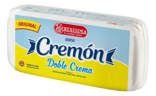 Queso Cremoso La Serenisima Cremon Doble Crema X 3kg.