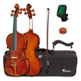 Violino Eagle 4/4 Ve441 Case Breu Arco Espaleira Afinador