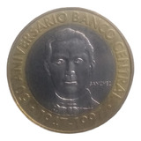 Moneda República Dominicana Conmemorativa 5 Pesos 1947-1997