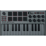 Akai Mpk Mini Mk3 Controlador Midi 25 Teclas Gris