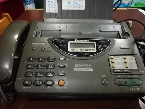 Fax Panasonic Kx-f 800. C/estabilizador De Corriente. Oferta