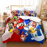 Juego De Cama Con Funda De Edredón De Sonic