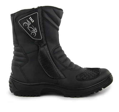 Tenis De Motoqueiro Motoboy Couro Bota Com Palmilha Gel