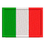 Patch Bordado Bandeira Da Itála 7 Cm X 5 Cm