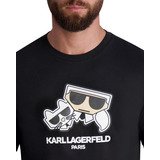 Playera Karl Lagerfeld Paris Women's New Md Lm3g2183-blk-s