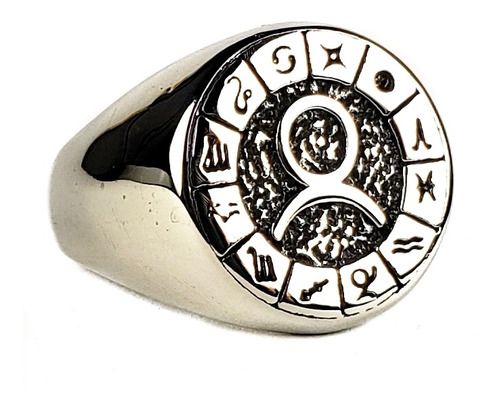 Anillo Tauro Signo Zodiacal Astrologia Acero Inoxidable B