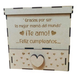 Caja Con Cajón Y Tapa/personalizable/regalo/amor/pura Caja!!