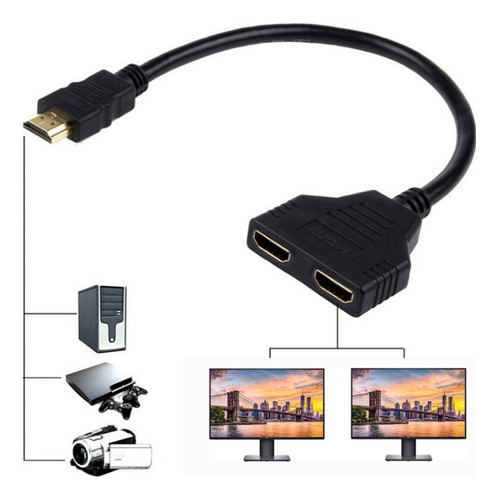 Adaptador Doble Hdmi Tipo Splintter Doble Salida