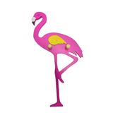 Gancho Madeira Infantil Parede Flamingo 40cm Decorativo 