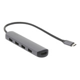 Hub Usb-c A 4 Puertos Usb 5 En 1 M20197