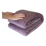 Cobertor De Microfibra Canelado Solteiro 150x220m Mantinha