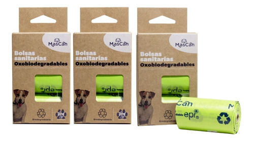 360 Bolsas Biodegradables  Ecologicas Fecas Perro