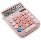 Calculadora De Mesa 12 Dig Mv4130 Rosa Elgin